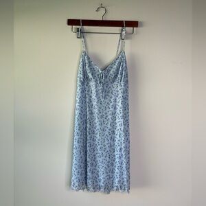 Full‎ Tilt floral baby blue coquette mini dress size L